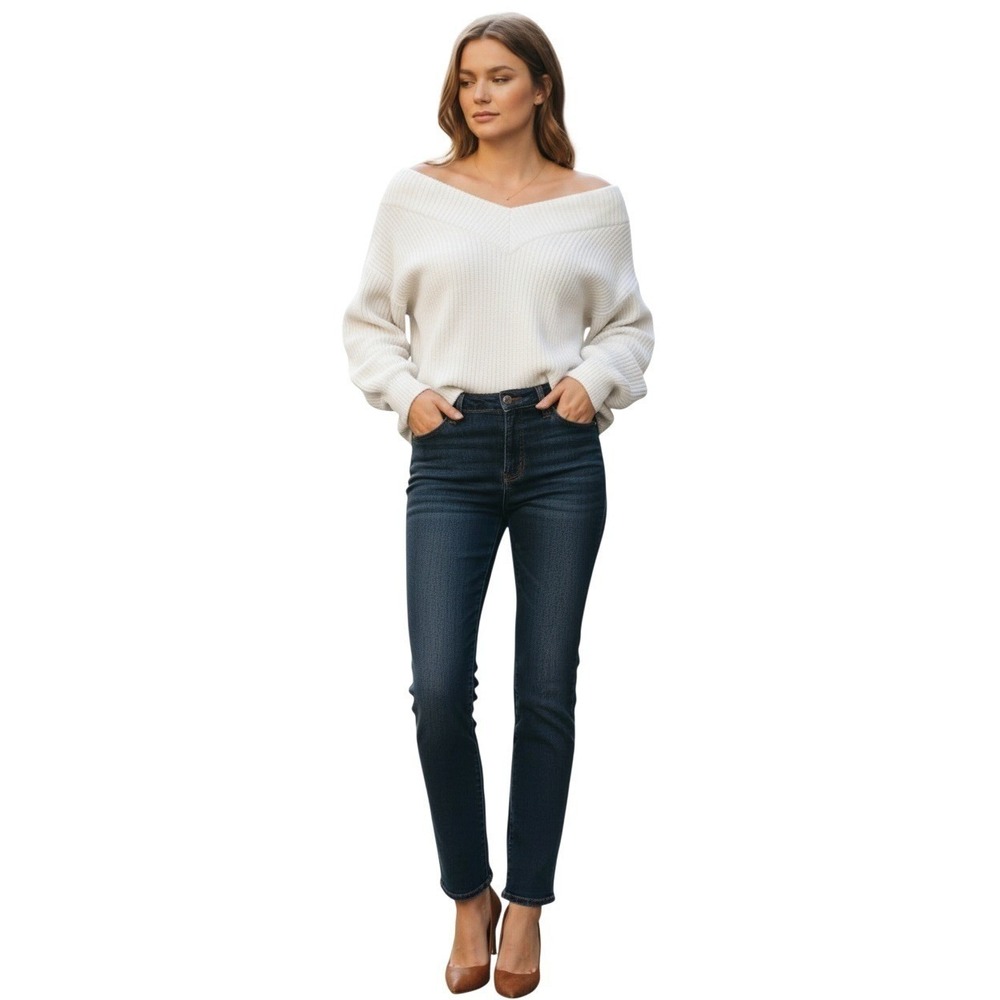 Calvin Klein Jeans Womens Ultimate Skinny Dark Wash Denimโ Blue Jeans 28x30